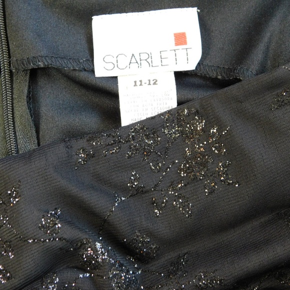 Scarlett Y2K Black Glitter Whimsigoth Sleeveless Mesh Dress Size M Dark Fairy - Picture 7 of 10